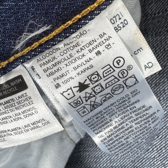 LEVIS 501xx Straight Leg Button Fly Mens Medium Wash Casual Denim Jeans 38x30 - Picture 9 of 9